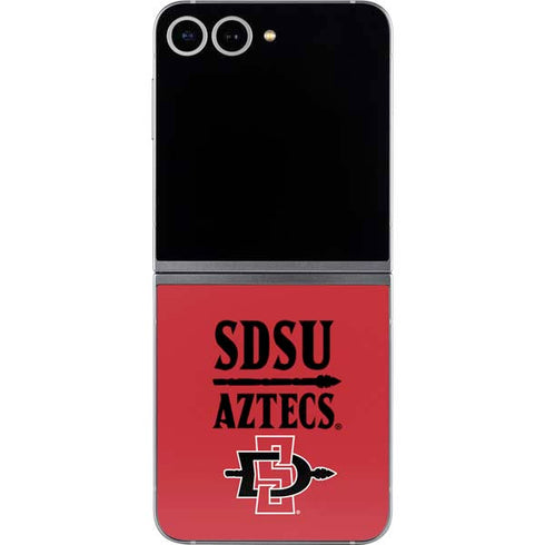 San Diego State University Aztecs Red Galaxy Z Flip6 Skin